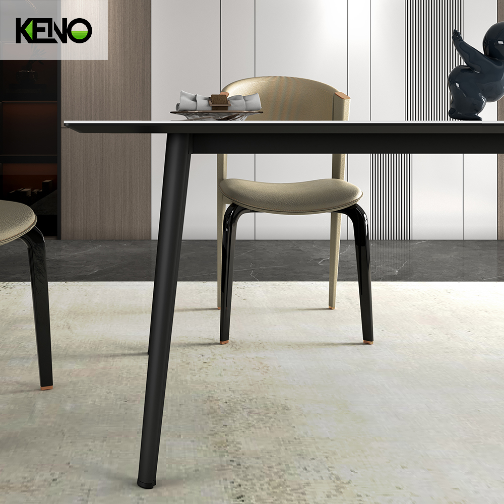 Dining Table Elegant Sintered Stone Home Furniture Set with Customization & Wholesale Option