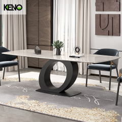 Marble Dining Table Modern Home Chair and Table Set for Small & Large Dining Area