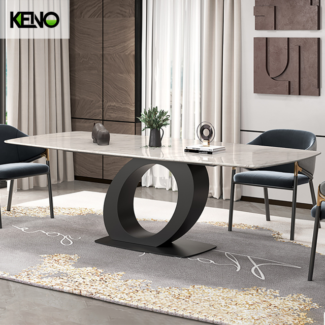 Marble Dining Table Modern Home Chair and Table Set for Small & Large Dining Area