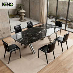 Dining Table Hotel Grade Sintered Stone Table Chair Set for Restaurant and Cafe Projects