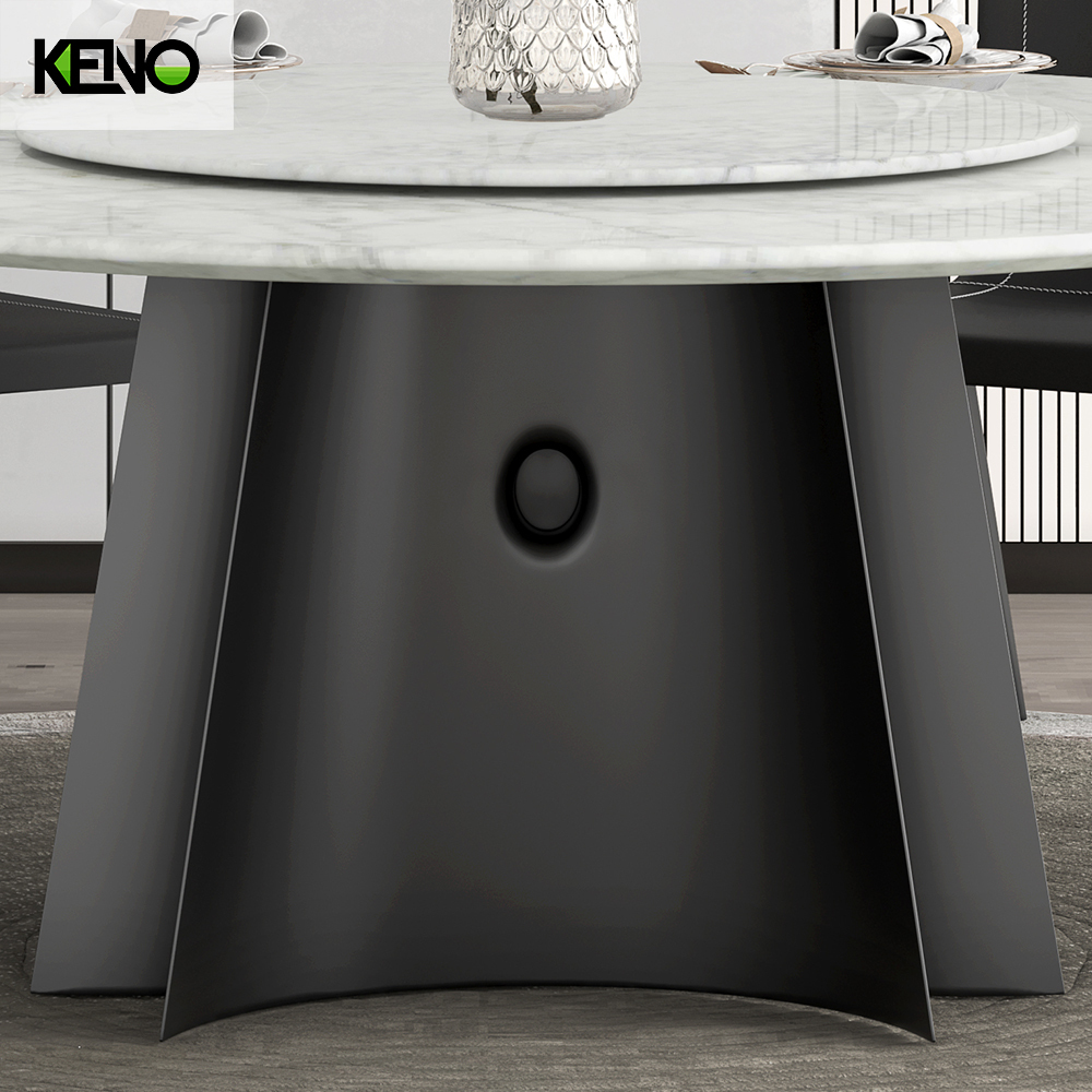 Dining Table Elegant Marble Home Furniture Suitable for Villa and Apartment