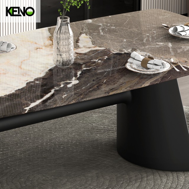 Dining Table Custom Size Marble Home Furniture for Personalized Interior Design