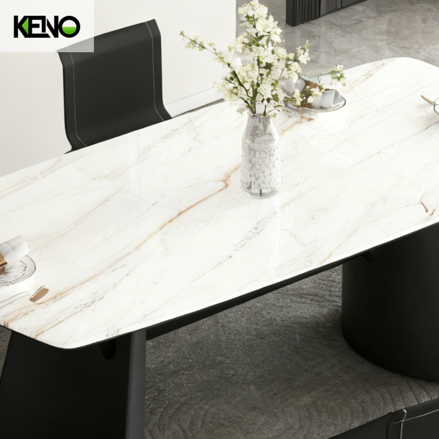 Dining Table Luxury Sintered Stone Home Furniture with Durable Material for Long Life