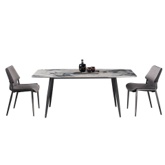 Dining Table Keno Collection Hotel Sintered Stone Furniture with Matching Table Chair Set