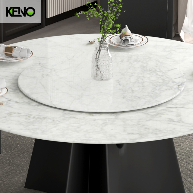 Dining Table Elegant Marble Home Furniture Suitable for Villa and Apartment