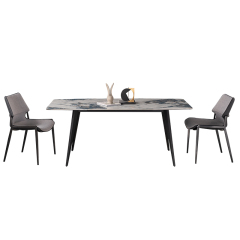 Dining Table Factory Direct Wholesale Sintered Stone Table Chair Set for Home & Hotel