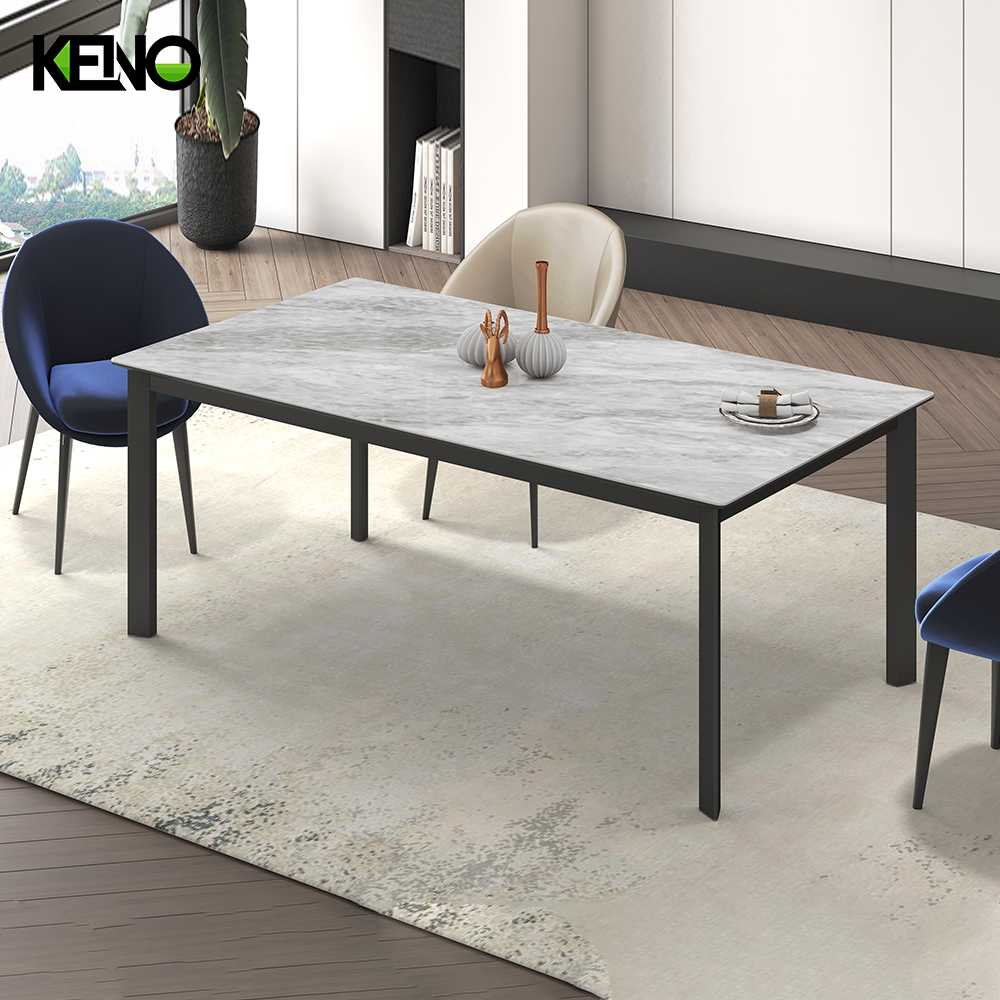 Dining Table Luxury Sintered Stone Home Furniture with Durable Structure for Long-Term Use