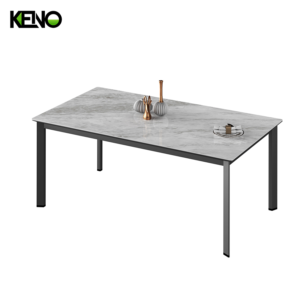 Dining Table Luxury Sintered Stone Home Furniture with Durable Structure for Long-Term Use