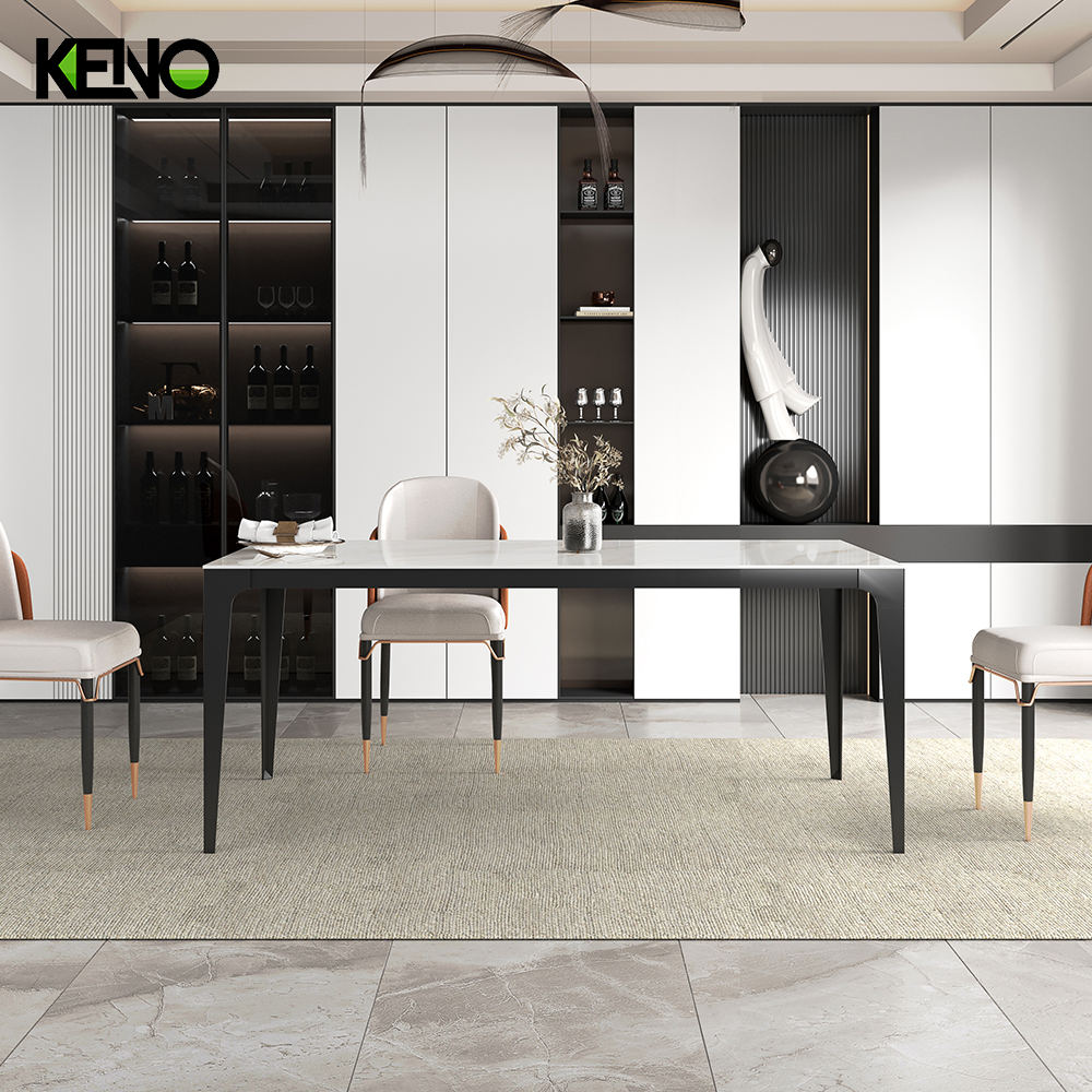 Dining Table Keno Series High-End Sintered Stone Home Furniture with Matching Chair