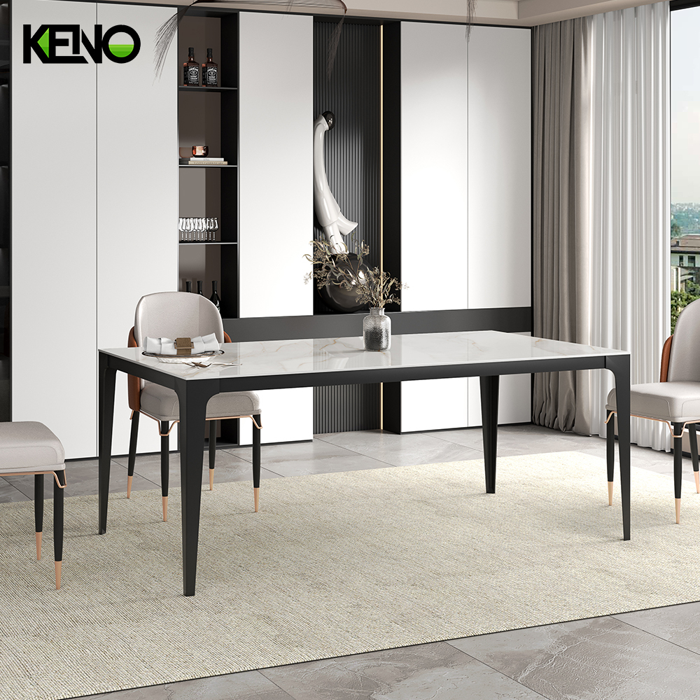 Dining Table Keno Series High-End Sintered Stone Home Furniture with Matching Chair