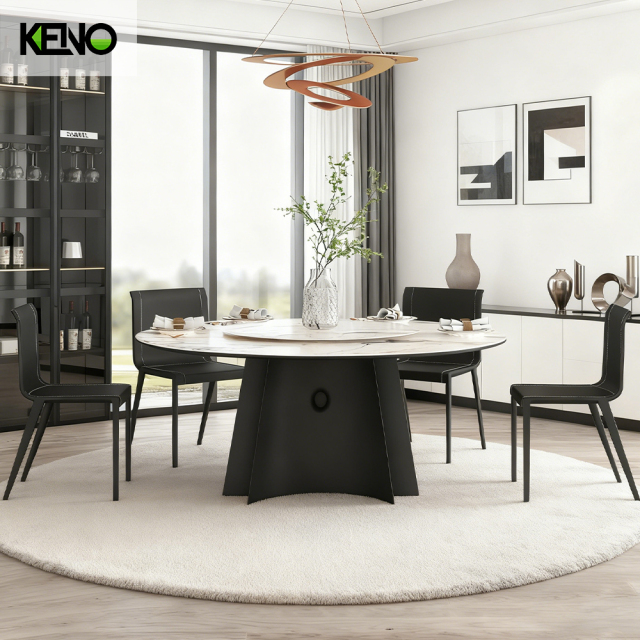 Dining Table Hotel Grade Sintered Stone Table Chair Set for Restaurant and Cafe Projects