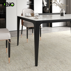 Dining Table Keno Series High-End Sintered Stone Home Furniture with Matching Chair