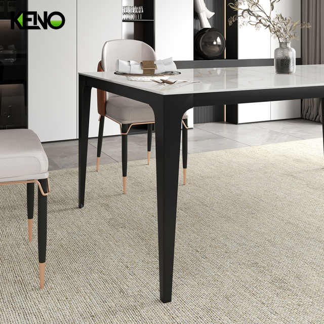 Dining Table Keno Series High-End Sintered Stone Home Furniture with Matching Chair