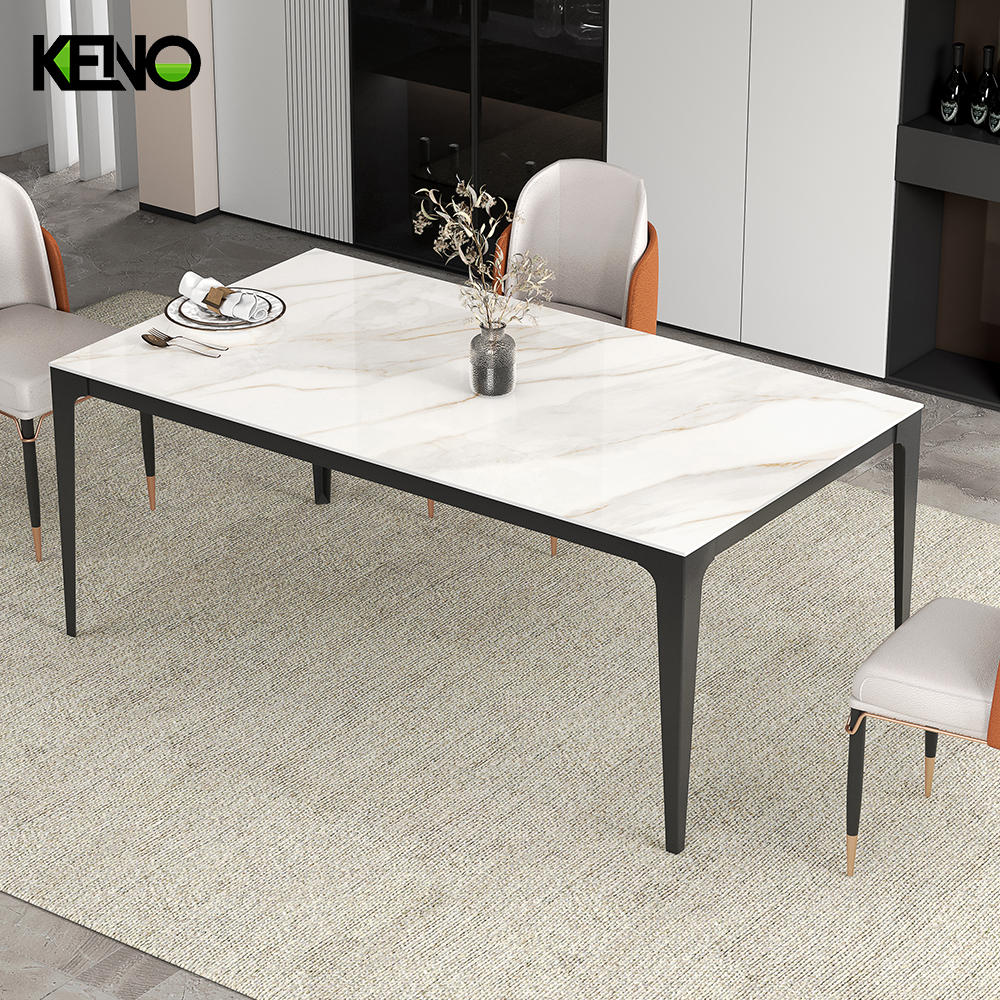 Dining Table Keno Series High-End Sintered Stone Home Furniture with Matching Chair