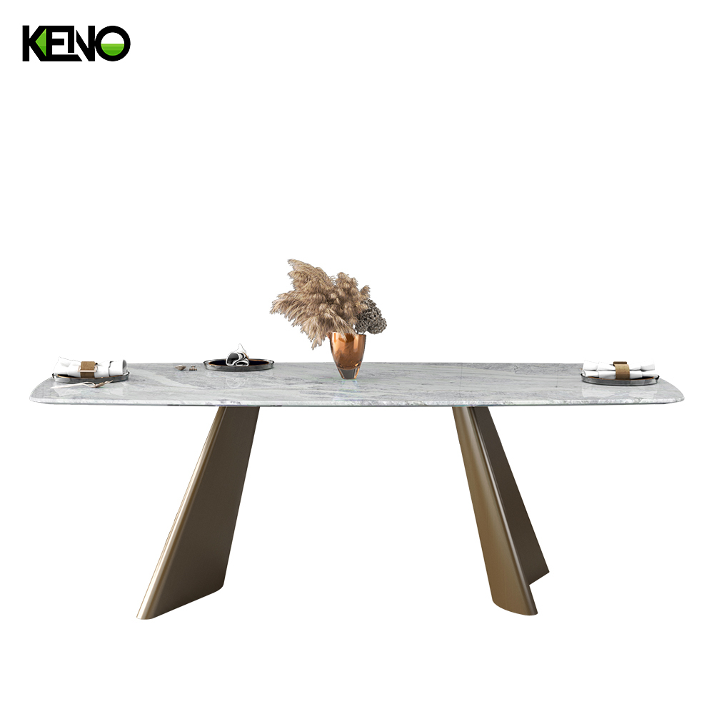 Dining Table Custom Design Marble Table Chair Set from Professional Furniture Factory