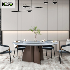 Dining Table Elegant Marble Home Furniture Suitable for Villa and Apartment