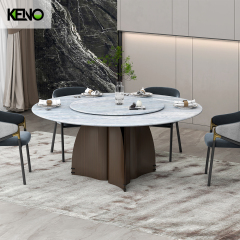 Dining Table Elegant Marble Home Furniture Suitable for Villa and Apartment