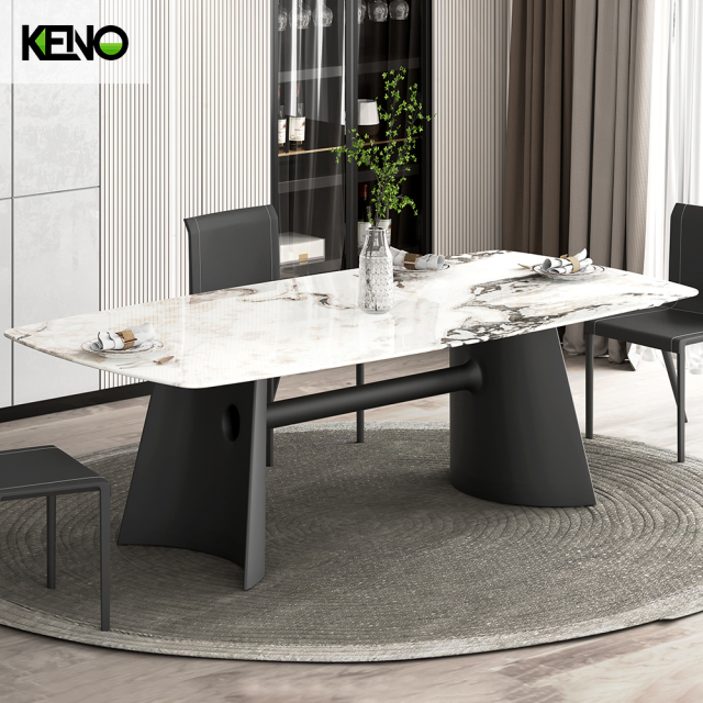 Dining Table Luxury Marble Home Furniture with Durable Material for Long Life