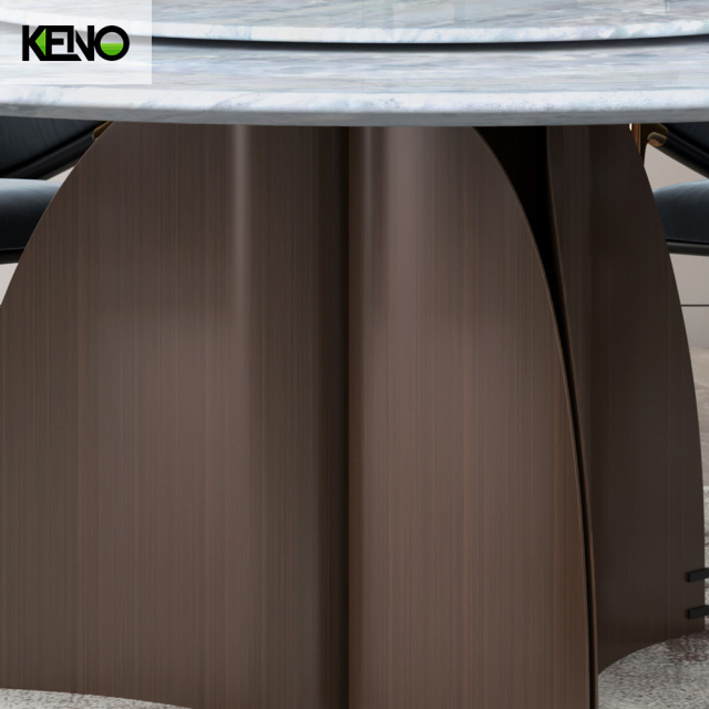 Dining Table Elegant Marble Home Furniture Suitable for Villa and Apartment