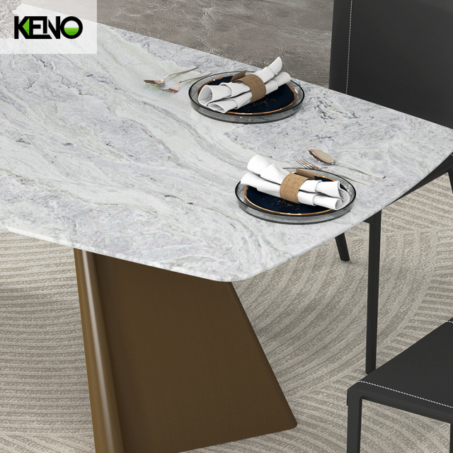 Dining Table Custom Design Marble Table Chair Set from Professional Furniture Factory