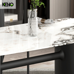 Dining Table Luxury Marble Home Furniture with Durable Material for Long Life