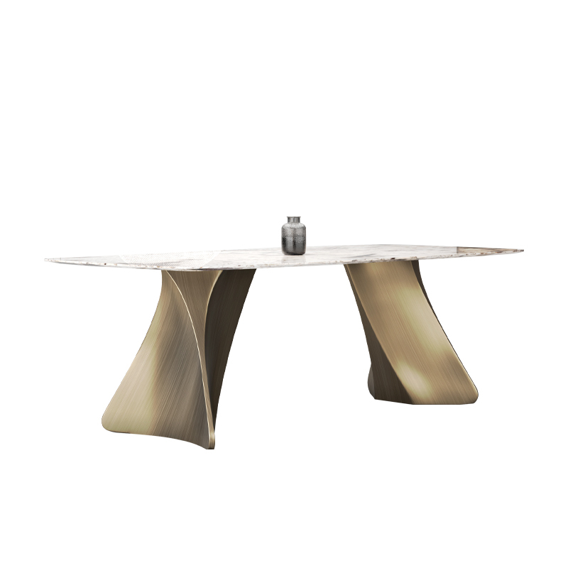 Sintered Stone Dining Table Modern Design Home Furniture with Durable Table Chair Set