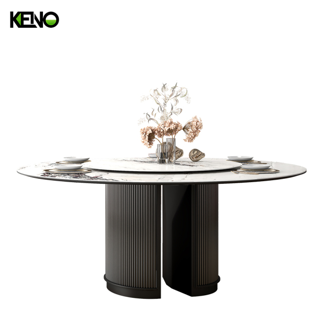 Sintered Stone Dining Table Keno Design Table Chair Set for Residential and Commercial Use