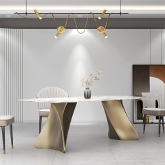 Sintered Stone Dining Table Modern Design Home Furniture with Durable Table Chair Set