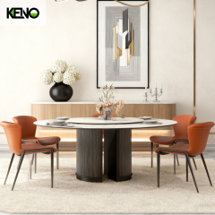 Sintered Stone Dining Table Keno Design Table Chair Set for Residential and Commercial Use