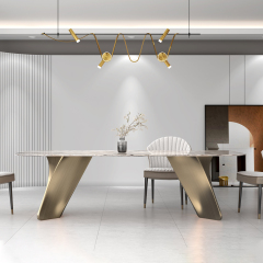 Sintered Stone Dining Table Modern Design Home Furniture with Durable Table Chair Set