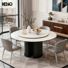 Sintered Stone Dining Table Keno Design Table Chair Set for Residential and Commercial Use