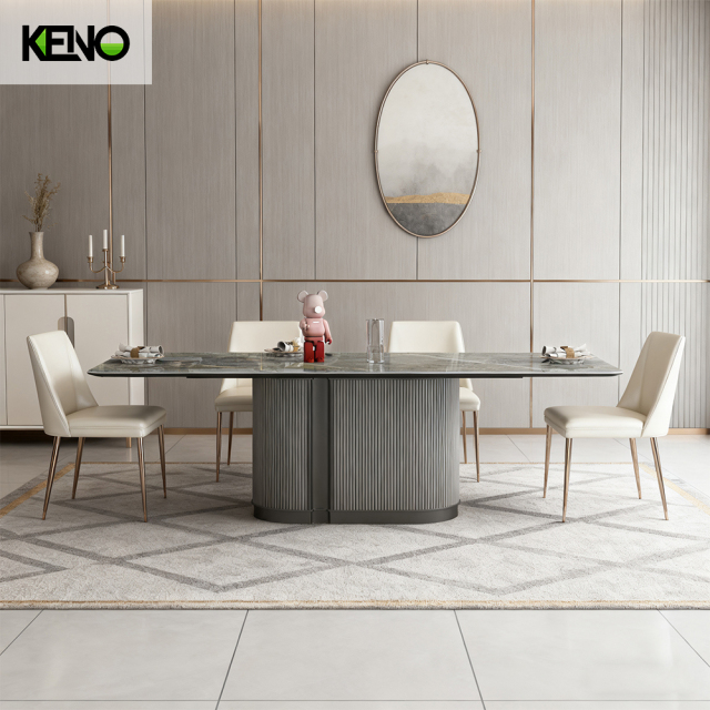 Sintered Stone Dining Table Modern Hotel Furniture with Solid Structure and Elegant Look