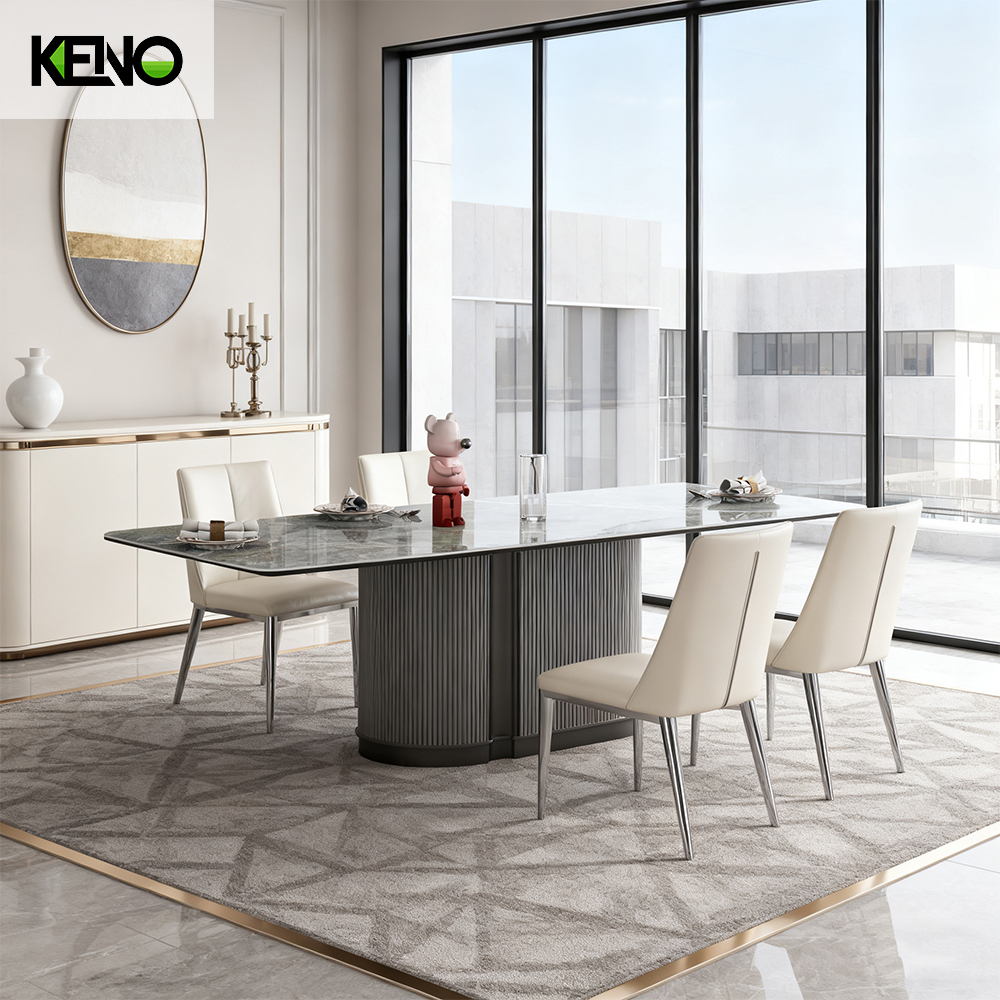 Sintered Stone Dining Table Modern Hotel Furniture with Solid Structure and Elegant Look