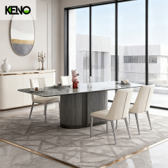 Sintered Stone Dining Table Modern Hotel Furniture with Solid Structure and Elegant Look