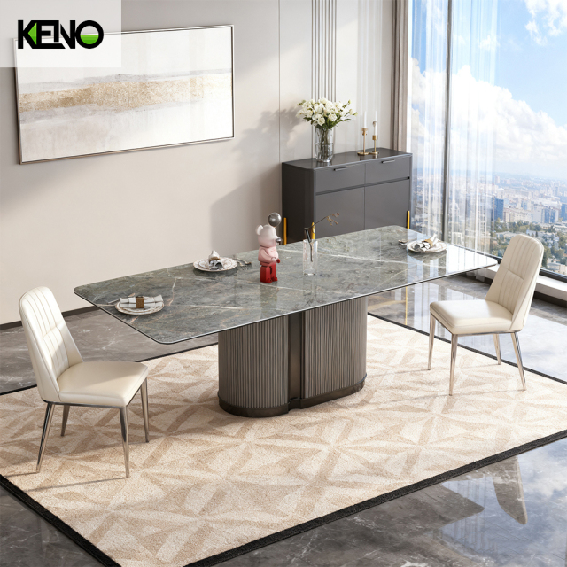 Sintered Stone Dining Table Modern Hotel Furniture with Solid Structure and Elegant Look