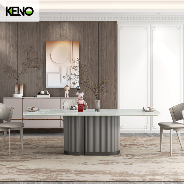 Marble Dining Table Factory Customization Hotel Furniture for Global Buyers