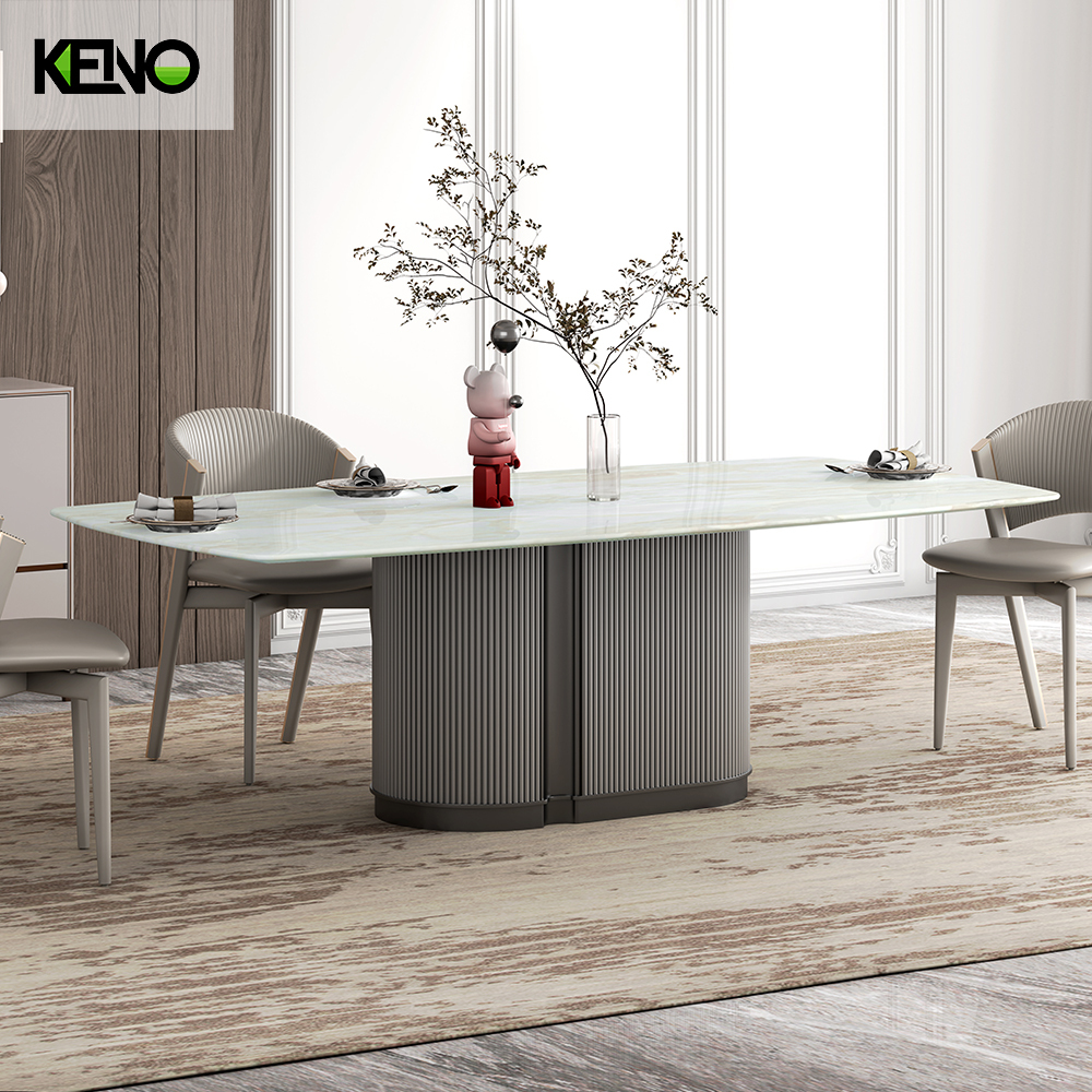 Marble Dining Table Factory Customization Hotel Furniture for Global Buyers
