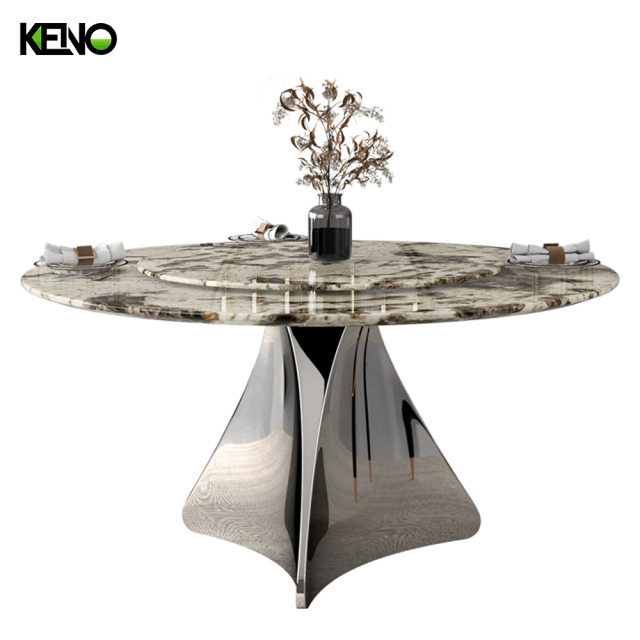 Dining Table High-End Hotel Marble Furniture with Wholesale and Retail Service