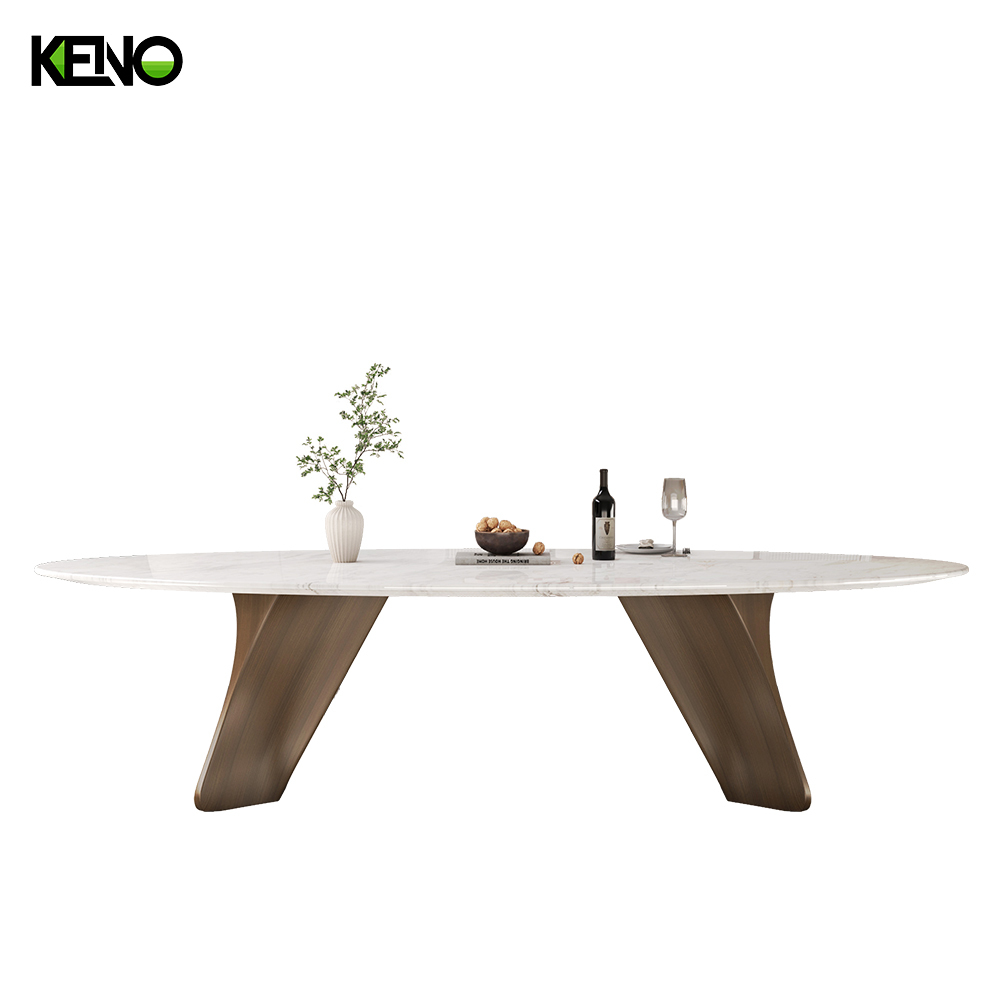 Marble Dining Table Modern Design Home Furniture with Durable Table Chair Set