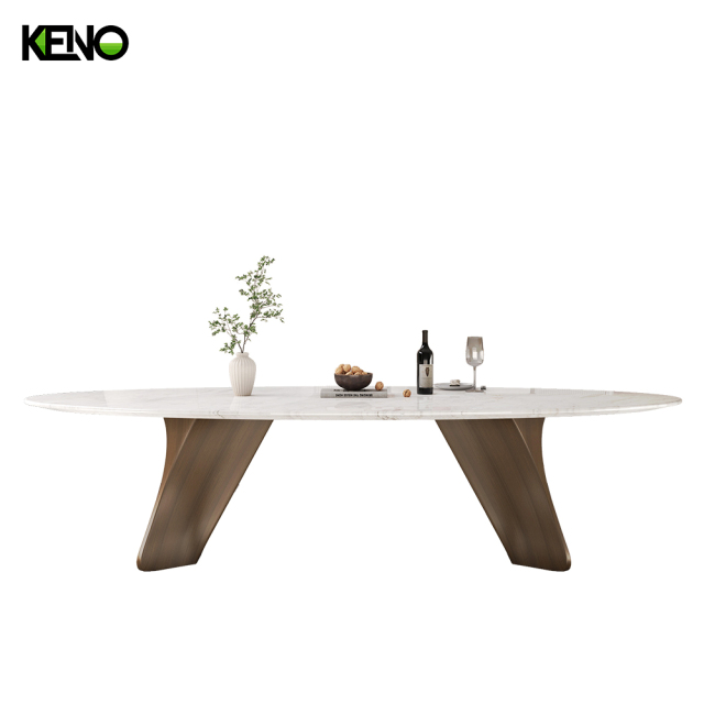 Marble Dining Table Modern Design Home Furniture with Durable Table Chair Set