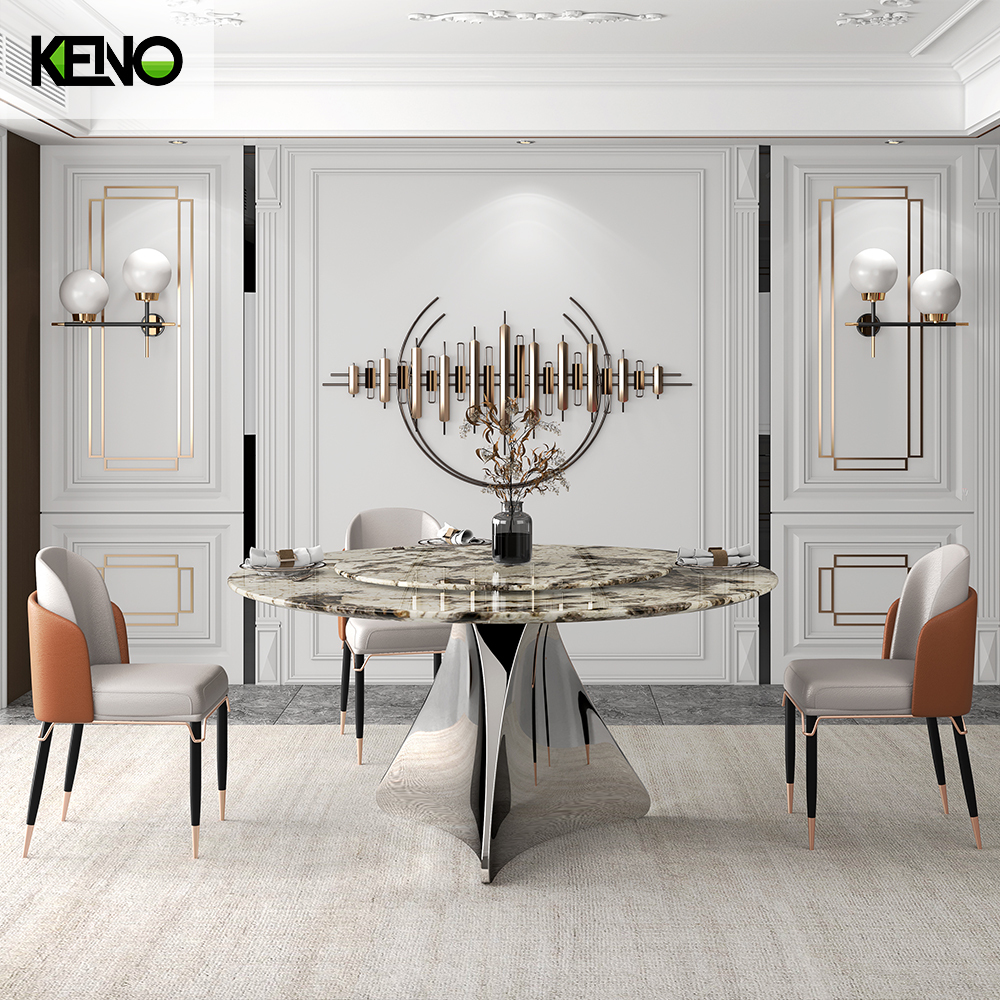 Dining Table High-End Hotel Marble Furniture with Wholesale and Retail Service