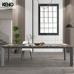 Sintered Stone Dining Table Hotel Grade Furniture with Sturdy Chair for Long-Term Use