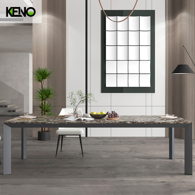 Sintered Stone Dining Table Hotel Grade Furniture with Sturdy Chair for Long-Term Use