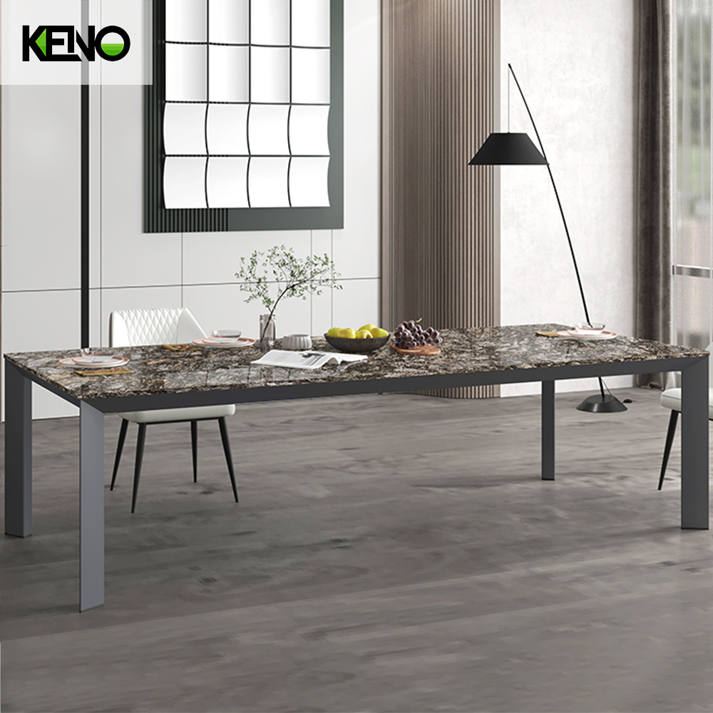 Sintered Stone Dining Table Hotel Grade Furniture with Sturdy Chair for Long-Term Use