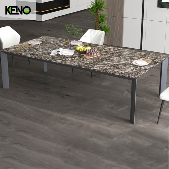 Sintered Stone Dining Table Hotel Grade Furniture with Sturdy Chair for Long-Term Use