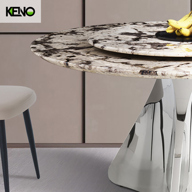 Marble Dining Table Factory Direct Wholesale Hotel Furniture for Commercial Projects