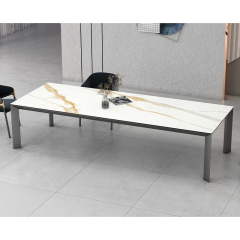 Sintered Stone Dining Table Wholesale Price Luxury Furniture Direct from Professional Factory