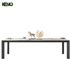 Sintered Stone Dining Table Elegant Home Furniture Suitable for Villa and Apartment Interior