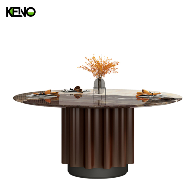 Marble Dining Table Elegant Home Furniture Suitable for Villa and Apartment Interior