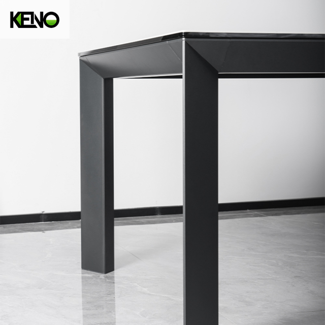 Sintered Stone Dining Table Elegant Home Furniture Suitable for Villa and Apartment Interior